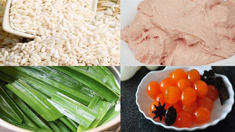 Nguyên liệu món ăn xôi trân châu