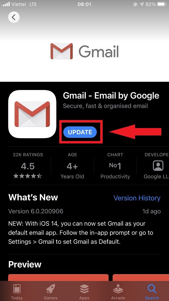 Hướng dẫn c&agrave;i đặt Gmail l&agrave;m ứng dụng email mặc định tr&ecirc;n iOS 14