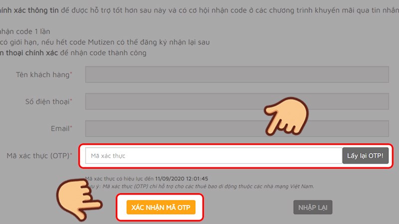 Hướng dẫn đăng ký thông tin nhận code MU Awaken 5