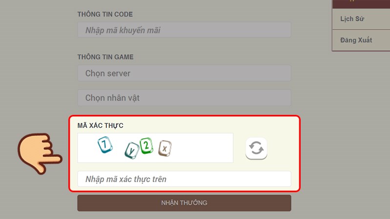 Hướng dẫn nhập giftcode MU Awaken 4