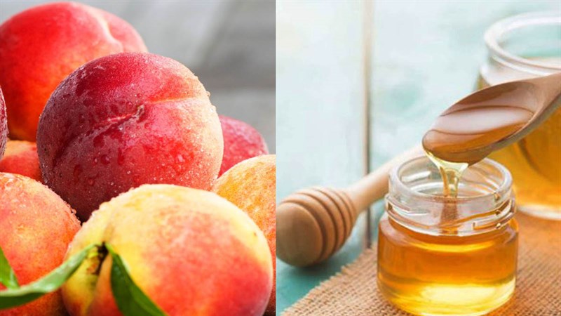 Nguyên liệu món ăn kem đào cốt dừa và kem đào chanh mật ong