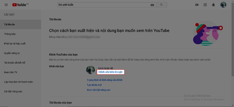 Cách đổi tên kênh youtube trên máy tính mới nhất  YouTube