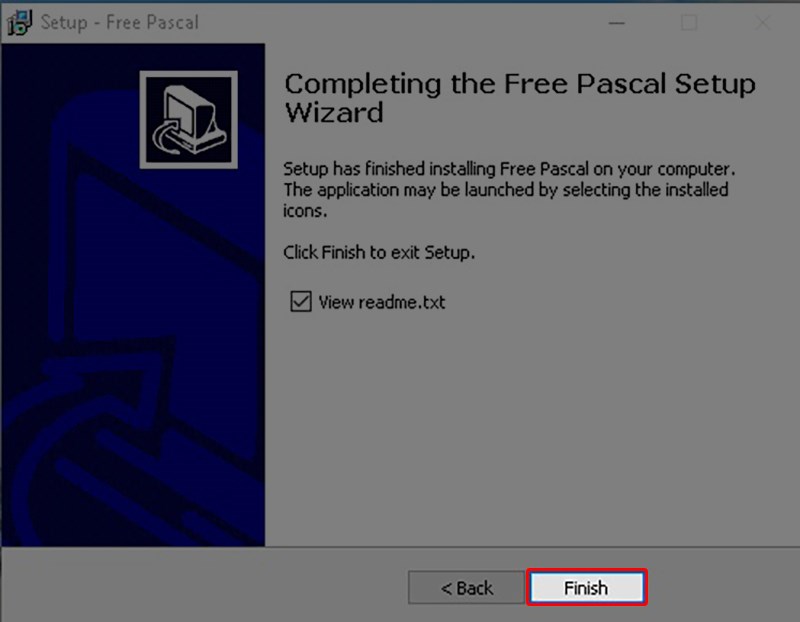 Nhấn Finish để ho&agrave;n tất