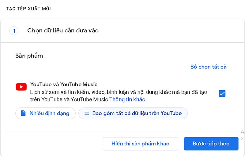 M&agrave;n h&igrave;nh bắt đầu tạo tệp xuất