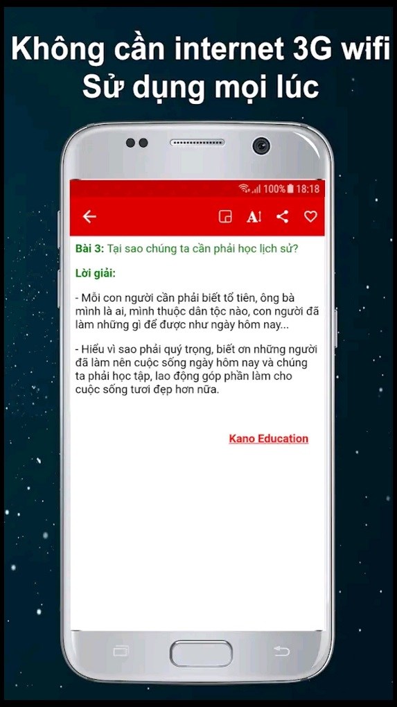 Kh&ocirc;ng cần kết nối Internet