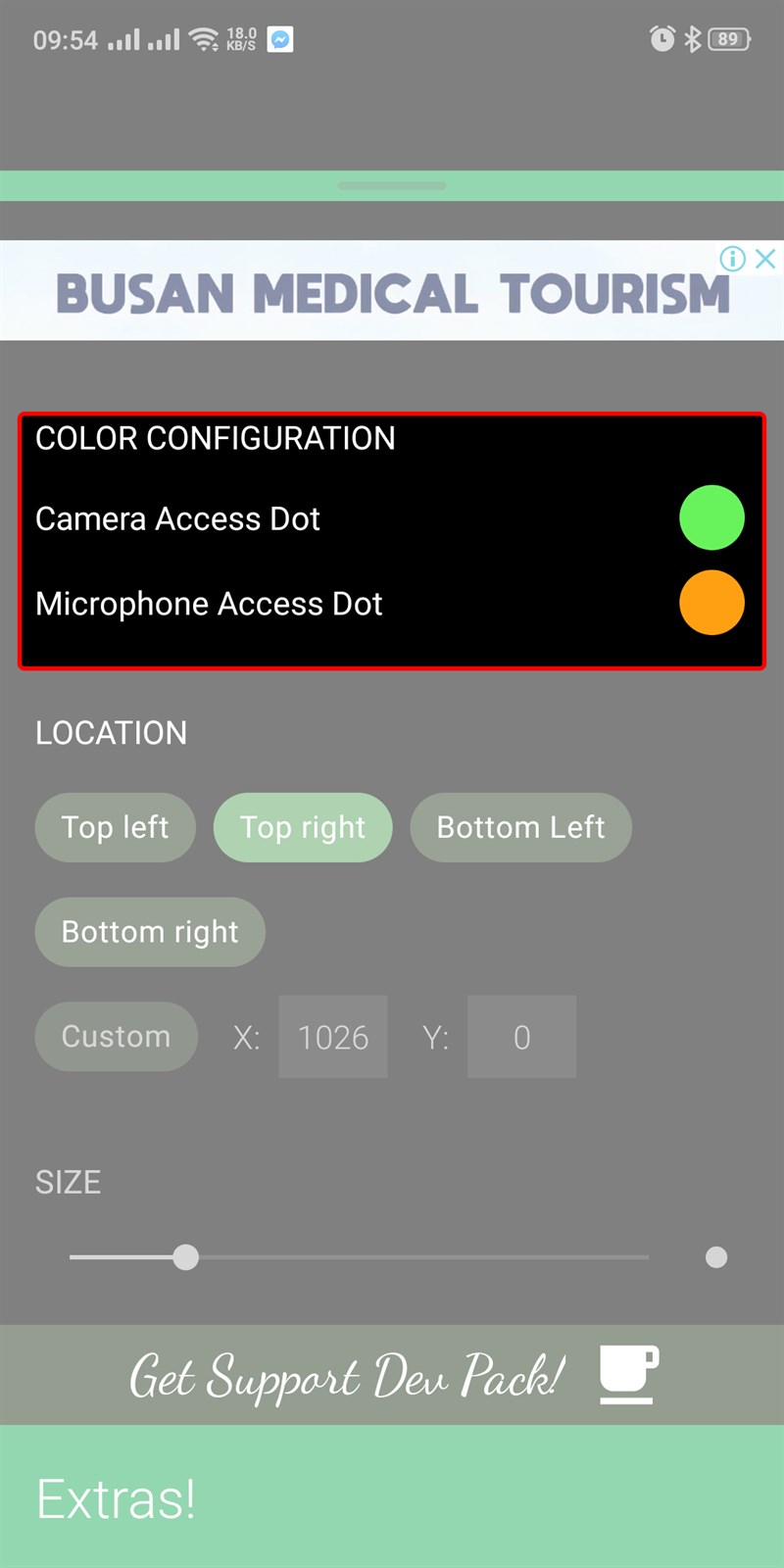 tại mục COLOR CONFIGURATION bạn c&oacute; thể thay đổi m&agrave;u sắc t&ugrave;y &yacute;