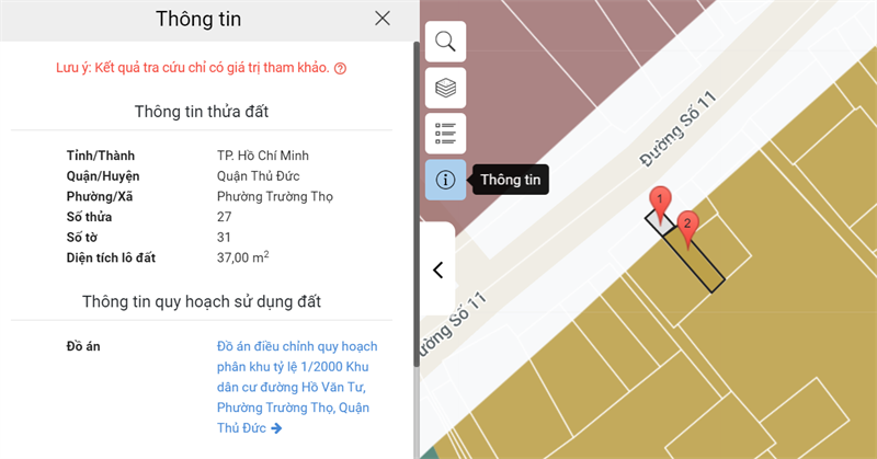 C&aacute;ch xem quy hoạch đất với app TTQH TP.HCM