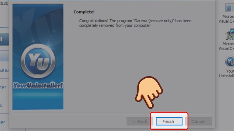 Gỡ Garena bằng Your Uninstaller 5