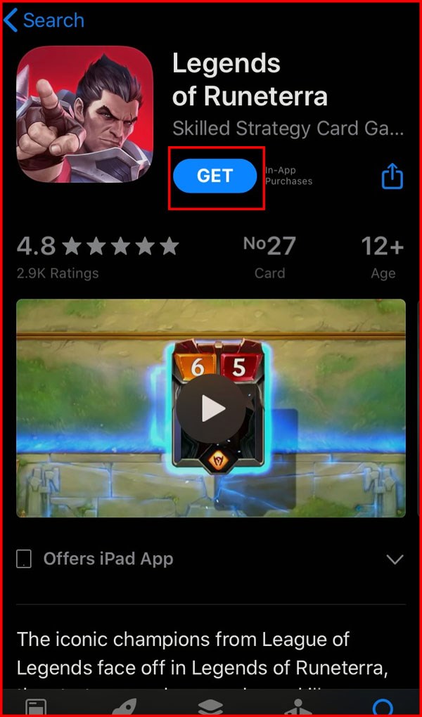 C&aacute;ch tải Legends of Runeterra tr&ecirc;n iOS B2
