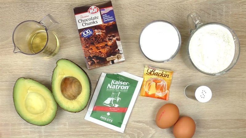 Nguyên liệu món ăn bánh cupcake bơ socola