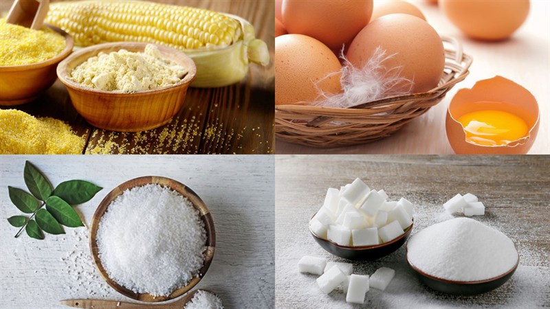 Nguyên liệu món ăn bánh mì mây - bánh bông lan mây mềm