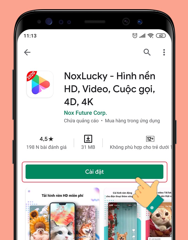 Cách cài đặt Video làm hình nền có tiếng cho điện thoại Android iPhone