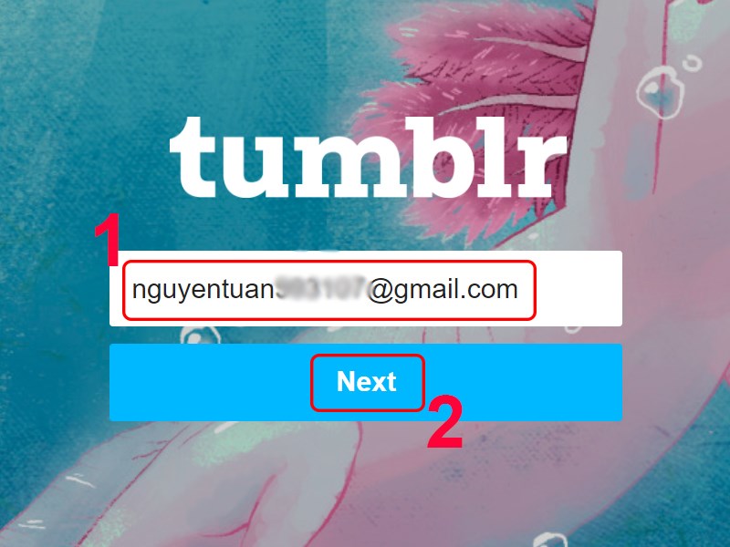 Nhập email để đăng nhập tài khoản