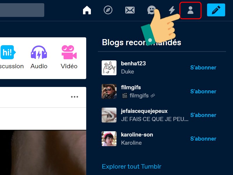 Để đăng xuất tài khoản chọn biểu tượng cá nhân