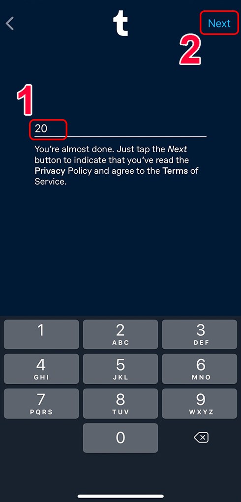 Nhập số tuổi của bạn