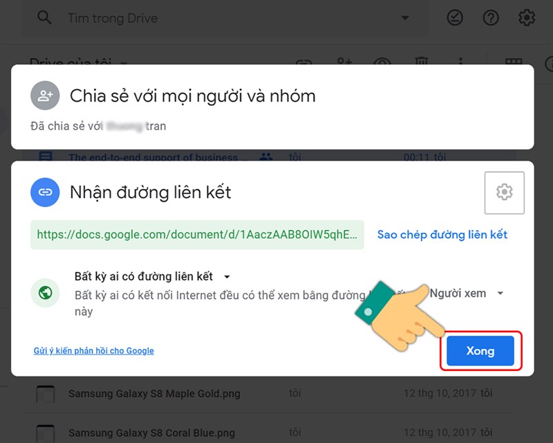 Cách mở và kiểm soát quyền truy cập file, link Google Drive đơn giản