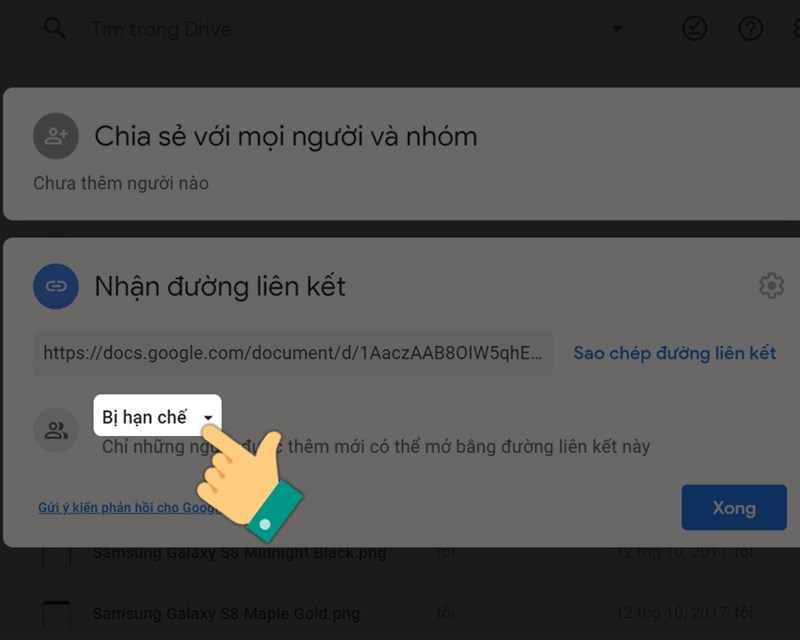 Cách mở và kiểm soát quyền truy cập file, link Google Drive đơn giản