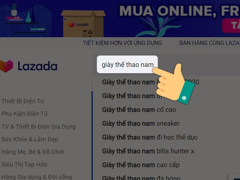 Tìm kiếm sản phẩm muốn mua