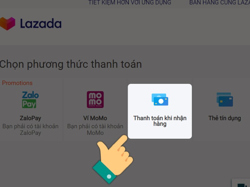Chọn phương thức thanh toán