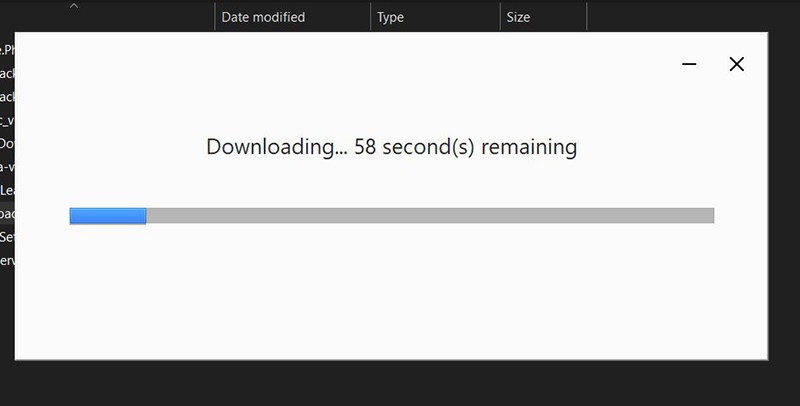 Đợi một l&aacute;t để c&agrave;i đặt ứng dụng.