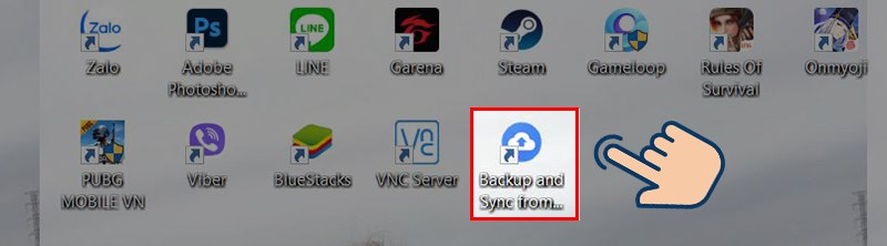 Chọn v&agrave;o ứng dụng vừa tải.