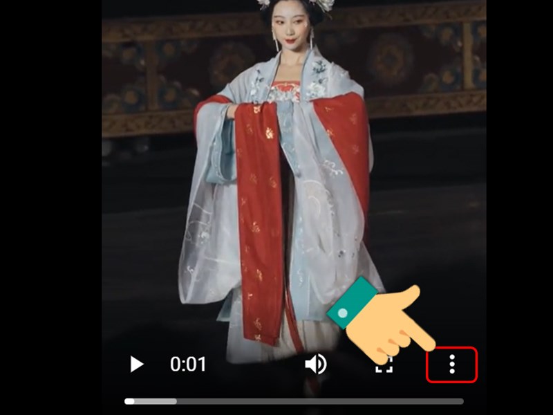 Nhấn vào biểu tượng ba chấm ở giao diện mới