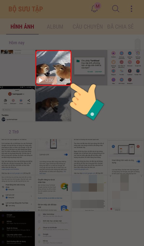 Video tải về điện thoại thành công