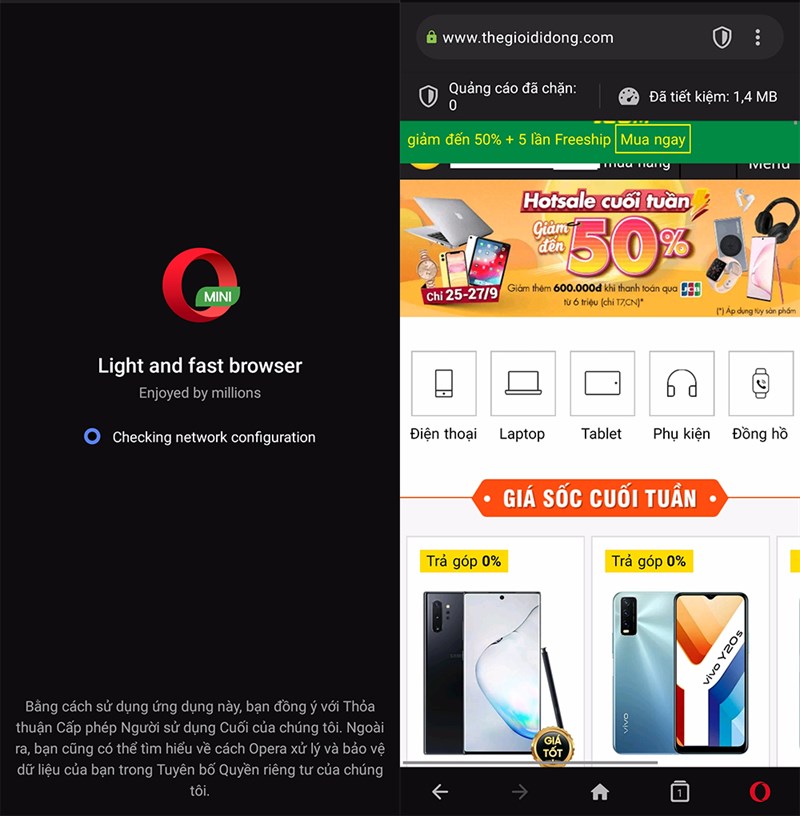 Giao diện của ứng dụng.