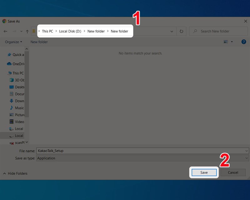 Chọn vị trí lưu file cài đặt