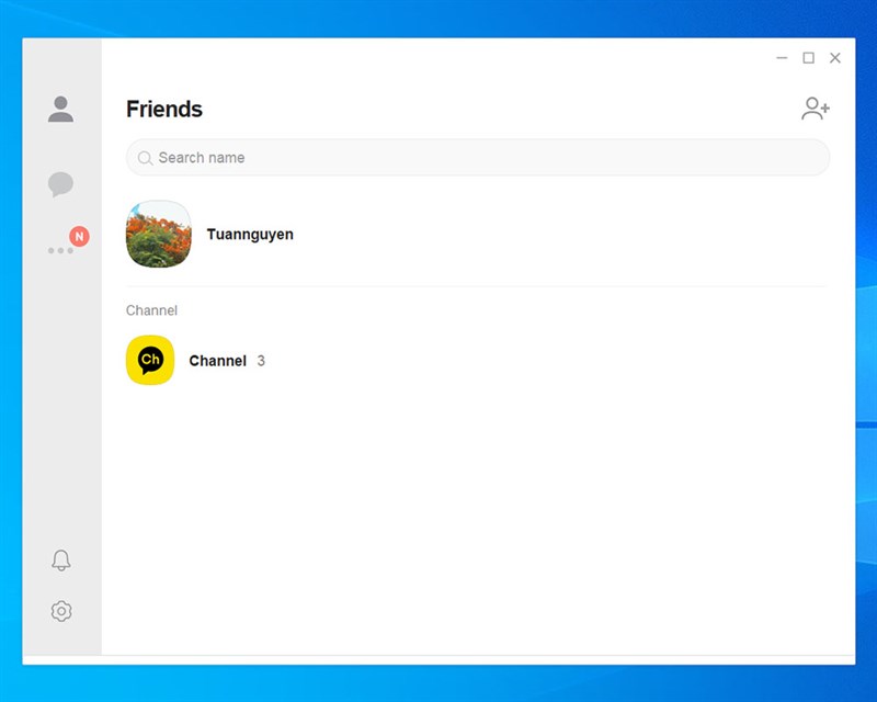 Đăng nhập tài khoản của bạn và trải nghiệm ngay thôi nào. Đây là giao diện chính của ứng dụng KakaoTalk.