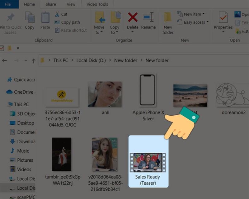 Video sẽ được tự động tải về máy tính