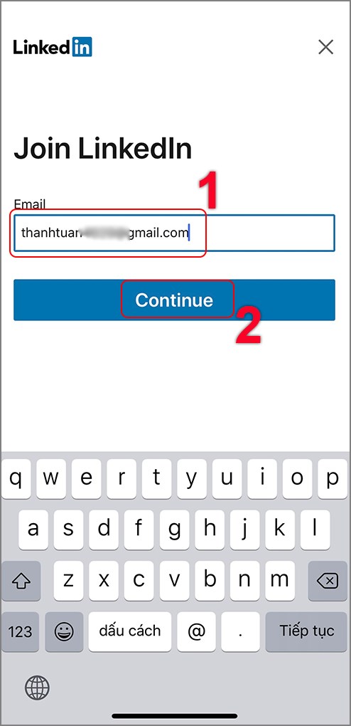 Nhập địa chỉ email của bạn