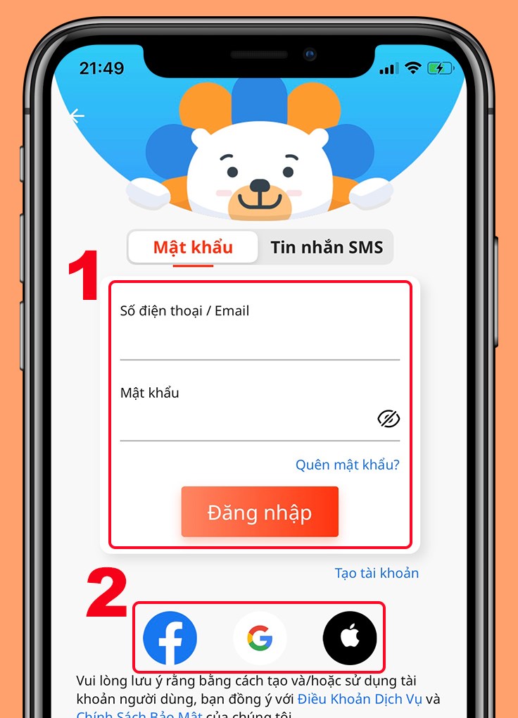 Đăng nhập t&agrave;i khoản của bạn