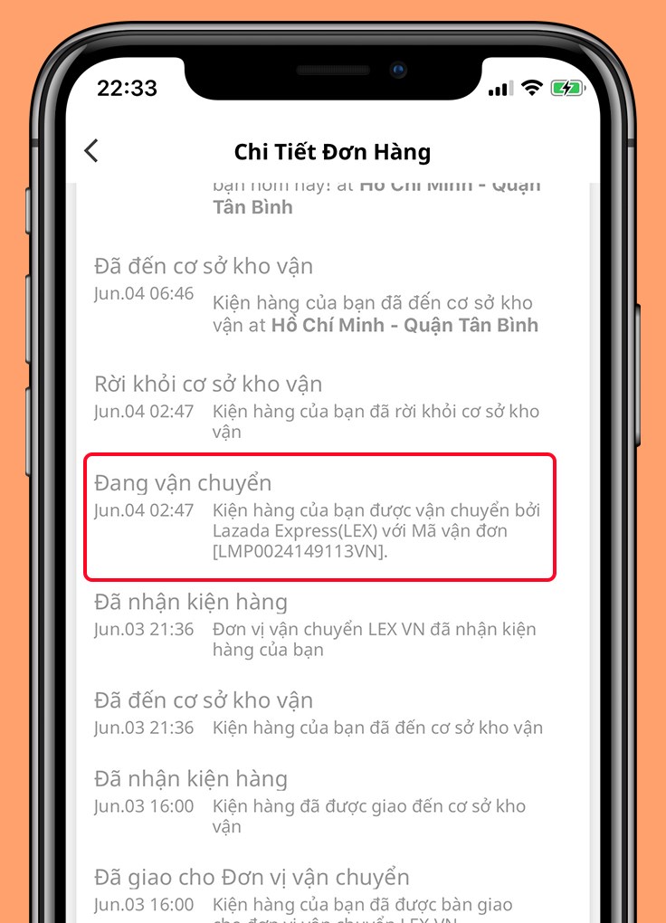 Th&ocirc;ng tin m&atilde; vận đơn v&agrave; đơn vị vận chuyển của bạn