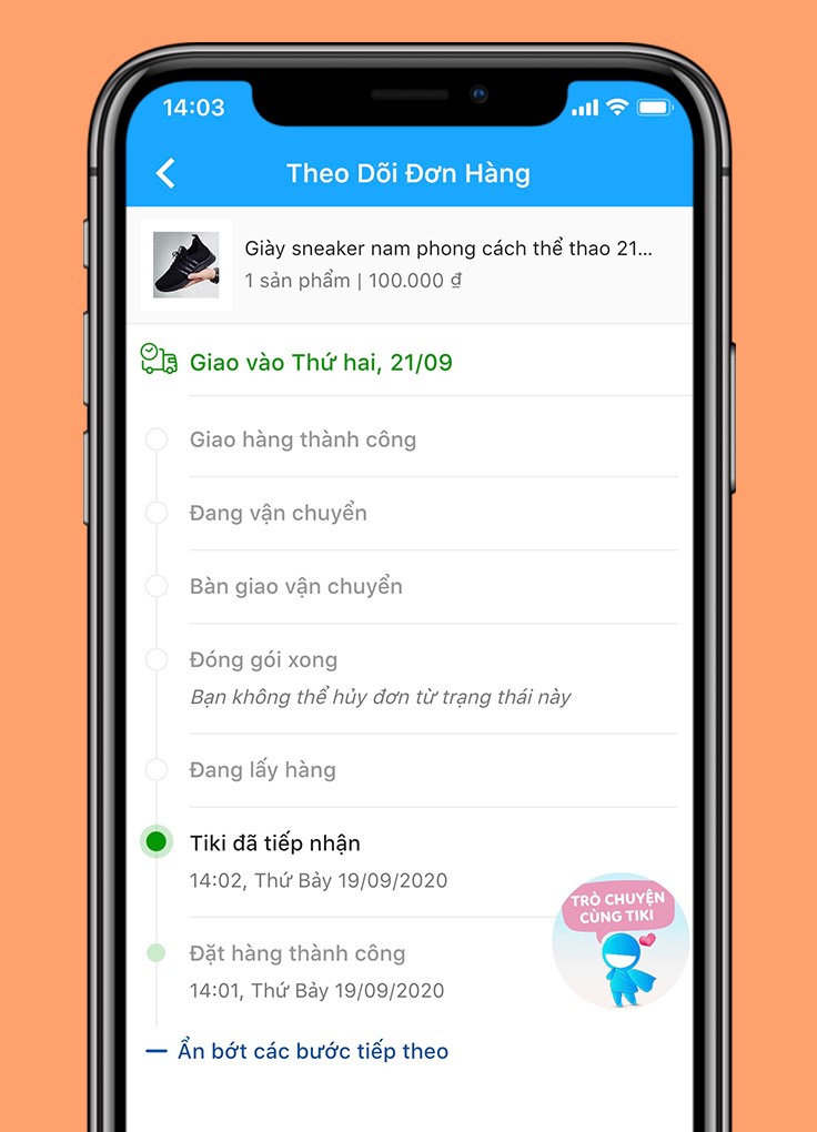 Theo d&otilde;i đơn h&agrave;ng của bạn chi tiết