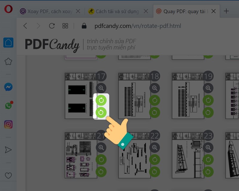 Xoay từng trang PDF