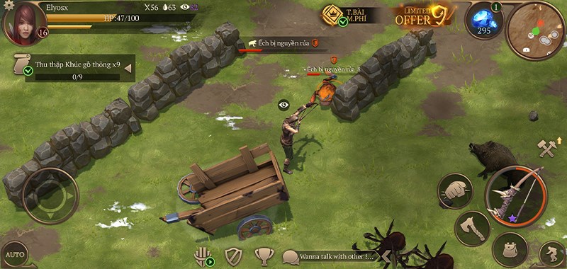 Chiến đấu v&agrave; cố gắng sinh tồn