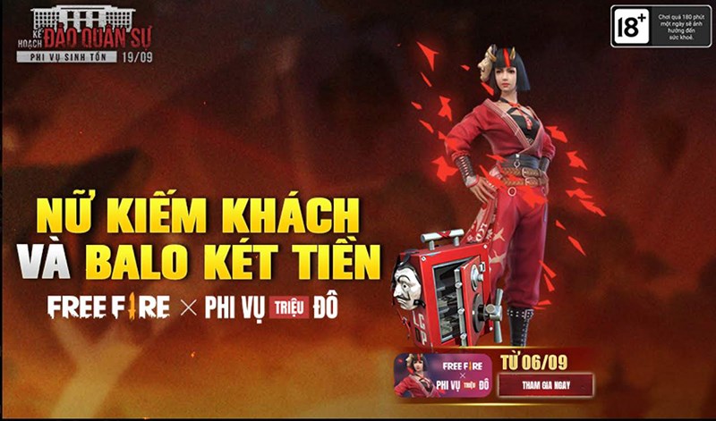 Skin mới Nữ Kiếm kh&aacute;ch