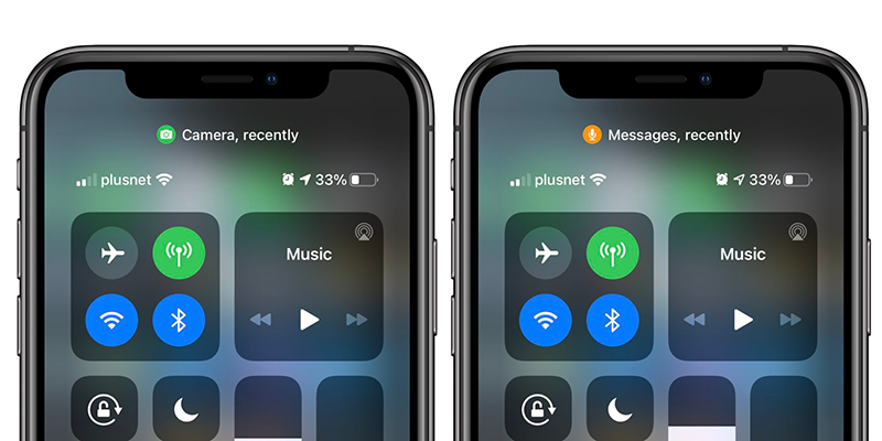 Dấu chấm cam, xanh trên màn hình iPhone chạy iOS 14 là gì?
