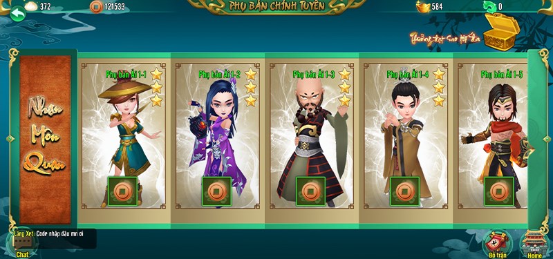 Những thử th&aacute;ch trong chế độ cốt truyện