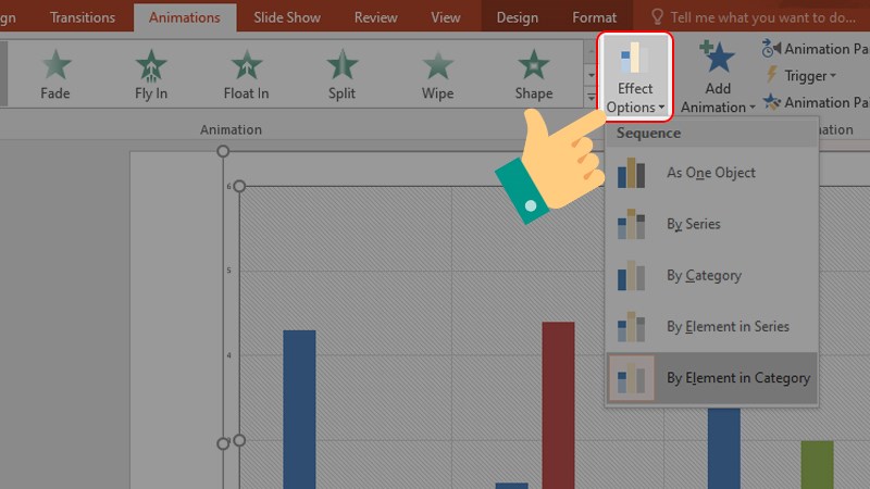 nhấn chọn Effect Option