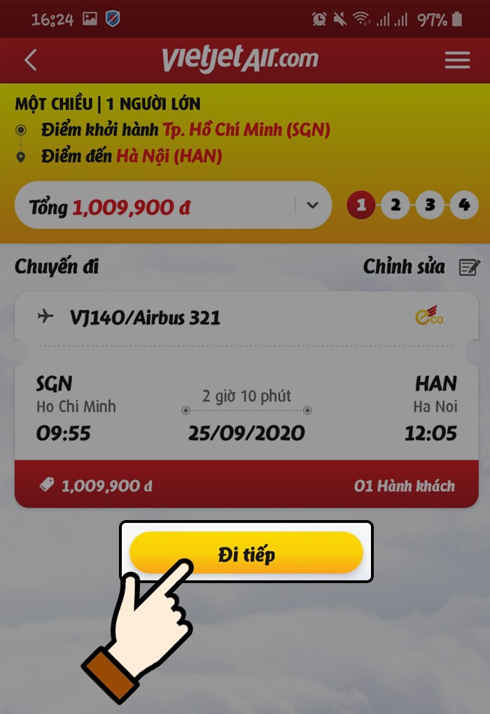 X&aacute;c nhận lại th&ocirc;ng tin chuyến bay