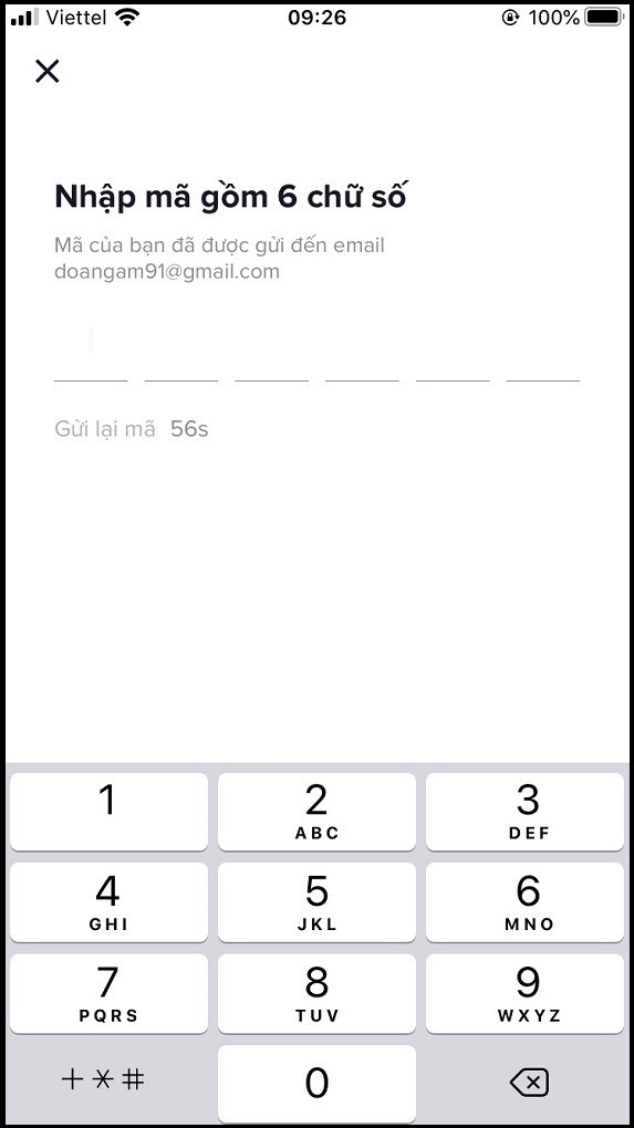 Nhập Email bạn muốn nhận m&atilde; x&aacute;c nhận