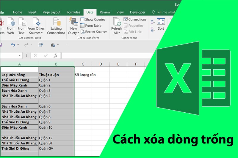 Xóa dòng trống, cột trống trong Excel là một kỹ năng rất quan trọng trong việc quản lý bảng tính và sắp xếp dữ liệu. Điều này sẽ giúp bạn tiết kiệm thời gian và tăng tính hiệu quả trong công việc của mình. Hãy xem hình ảnh liên quan đến keyword này để học cách xóa các dòng trống và cột trống một cách chuyên nghiệp.