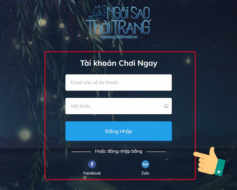 Đăng nhập tài khoản game của bạn