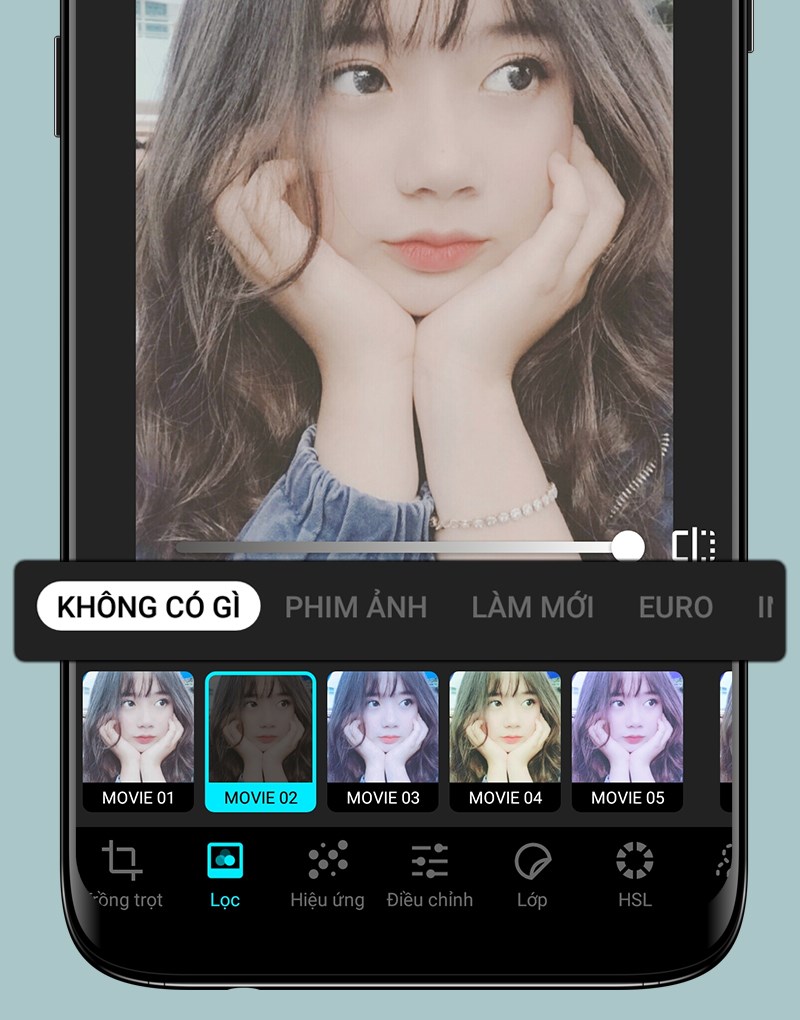 100 bộ lọc m&agrave;u sắc.