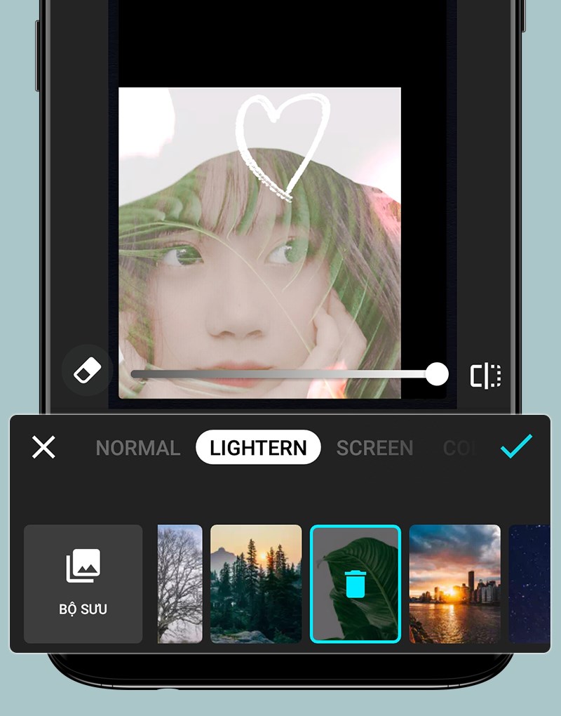 Tạo hiệu ứng phơi s&aacute;ng k&eacute;p.