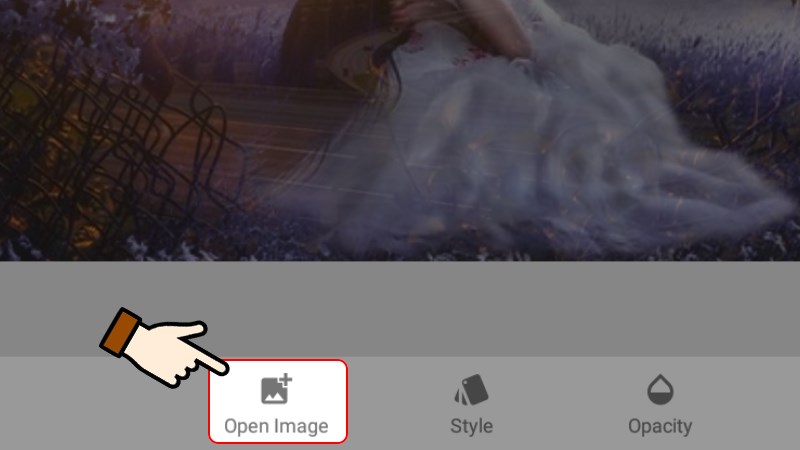 Nhấn chọn Open Image