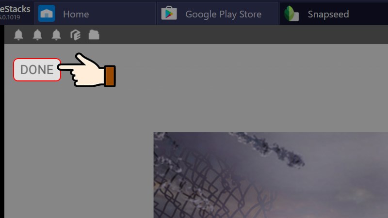 Nhấn chọn Done để lưu h&igrave;nh ảnh