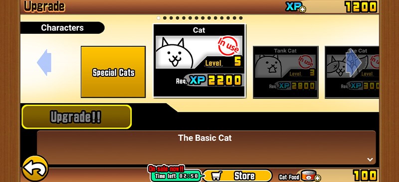 Giao diện n&acirc;ng cấp m&egrave;o